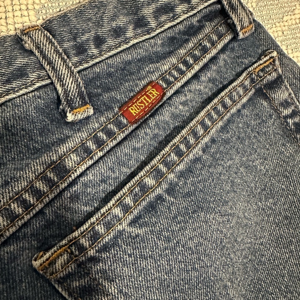 VINTAGE RUSTLER Men’s Blue Jeans Sz 36x30